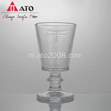 Stamed Bee Glass Classic Crystal Clear Glass Goblet